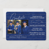 Modern Graduation Party Photo Display Kaart (Voorkant)