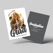Modern Graduation Party Script Foto Kaart