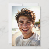 Modern Graduation Party Uitnodiging - Afstudeerder (Achterkant)