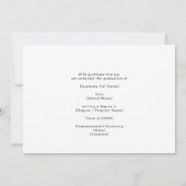 Modern Graduation Photo QR Code Minimal Arch Video Aankondiging (Achterkant)