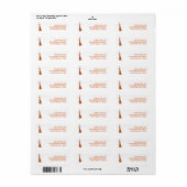Modern Graduation Return Address Label (Full Sheet)