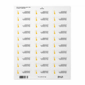 Modern Graduation Return Address Label (Full Sheet)