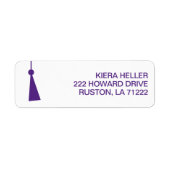 Modern Graduation Return Address Label (Voorkant)