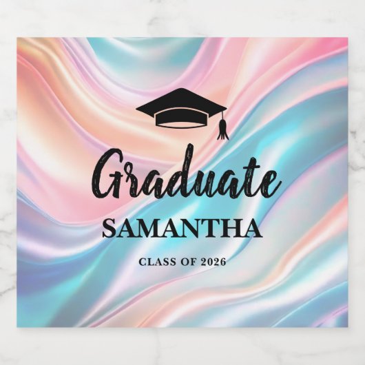 Modern  Graduation  Sparkling Wijnetiket (Enkel label)