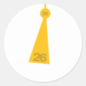 Modern Graduation Tassel Envelope Seal Sticker (Voorkant)