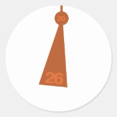 Modern Graduation Tassel Envelope Seal Sticker (Voorkant)