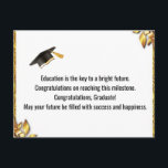 Modern Graduation Thank You Card Elegant Class of  Feestdagenkaart<br><div class="desc">Celebrate graduation in a stylish way with this elegant modern graduation thank you postcard. Designed for the Class of 2026, this minimalist graduation card is perfect for thanking friends, teachers, and family who supported the journey to success. The clean and timeless design makes it ideal for graduates of all ages...</div>