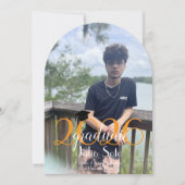  Modern Graduation Typography 2026 Script Photo  Kaart (Voorkant)