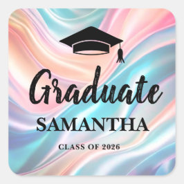 Modern  Graduation  Vierkante Sticker