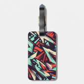 Modern Graffiti Bagagelabel (Achterkant verticaal)