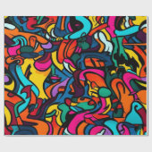 Modern Graffiti Cadeaupapier (Vlak)