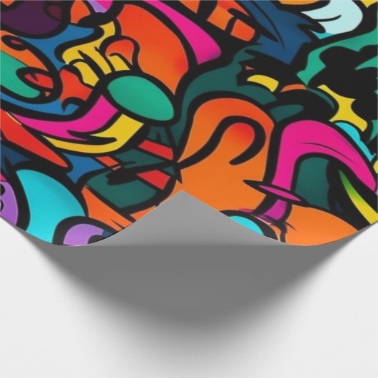 Modern Graffiti Cadeaupapier (Hoek)