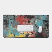 Modern Graffiti Drip Paint Colorful Urban Custom  Bureaumat (Keyboard & Muis)