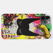 Modern graffiti elegant unique vibrant painted Case-Mate iPhone case (Achterkant (horizontaal))