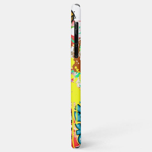 Modern graffiti elegant unique vibrant painted Case-Mate iPhone case (Achterkant/links)