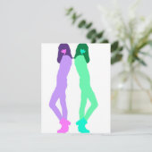 'Modern Graffiti Fashion Art' Feestdagenkaart (Staand voorkant)