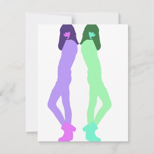 'Modern Graffiti Fashion Art' Feestdagenkaart (Voorkant)