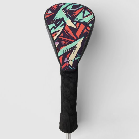 Modern Graffiti Golfheadcover (Voorkant)