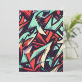 Modern Graffiti Kaart (Staand voorkant)