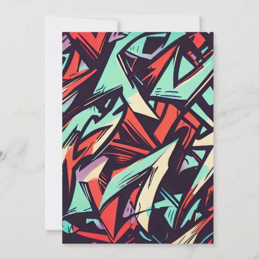 Modern Graffiti Kaart (Achterkant)