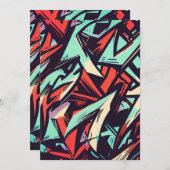 Modern Graffiti Kaart (Voorkant / Achterkant)
