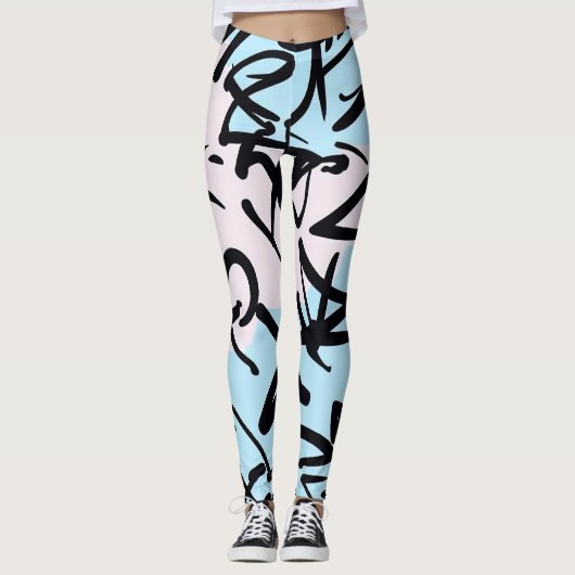 Modern Graffiti Leggings (Voorkant)
