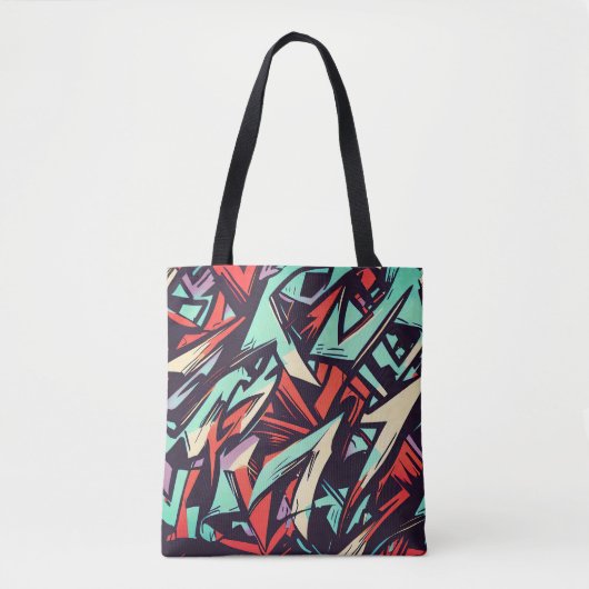 Modern Graffiti Tote Bag (Voorkant)