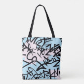 Modern Graffiti Tote Bag (Achterkant)