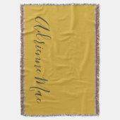 Modern grafisch aangepast goud & grijs deken (Voorkant Verticaal)