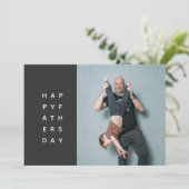 MODERN, GRAFISCH, MINIMAAL FATHER DAY KAART (Staand voorkant)