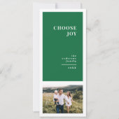 Modern, grafisch minimaal kerst multi foto aankondiging (Voorkant)