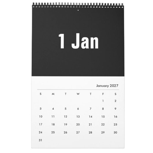 Modern grafisch ontwerp 2020 ~ Leslie Peppers Kalender (Jan 2027)
