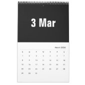 Modern grafisch ontwerp 2020 ~ Leslie Peppers Kalender (Mar 2026)