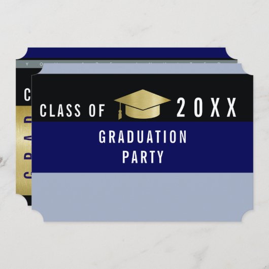 Modern grafisch ontwerp afstuderen, afstudeerder p kaart (Voorkant / Achterkant)