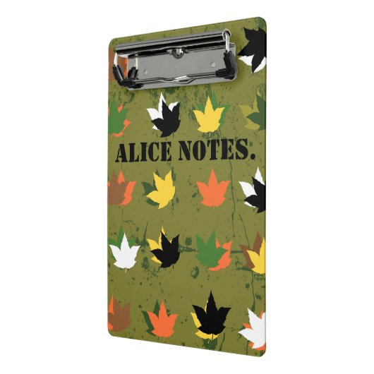 Modern grafisch patroon. Alice merkt op. Personali Mini Klembord (Angled2)