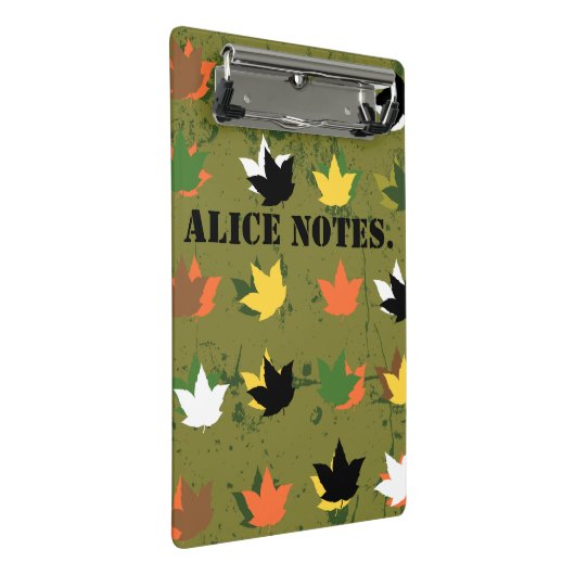 Modern grafisch patroon. Alice merkt op. Personali Mini Klembord (Schuin)