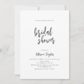 Modern grafisch script minimalistisch Vrijgezellen Kaart (Voorkant)