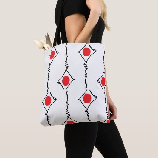 Modern grafisch tote bag (Dichtbij)