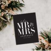 Modern, grafisch, typografie sparen de datum briefkaart