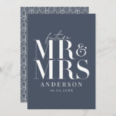 Modern, grafisch, typografie sparen de datumkaart save the date (Voorkant / Achterkant)