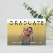 Modern grafisch virtueel Afstuderen voor foto's Kaart (Staand voorkant)