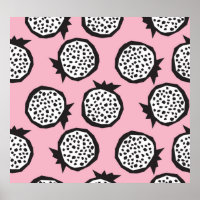 Modern granaatappel: Abstracte naadloze stijl