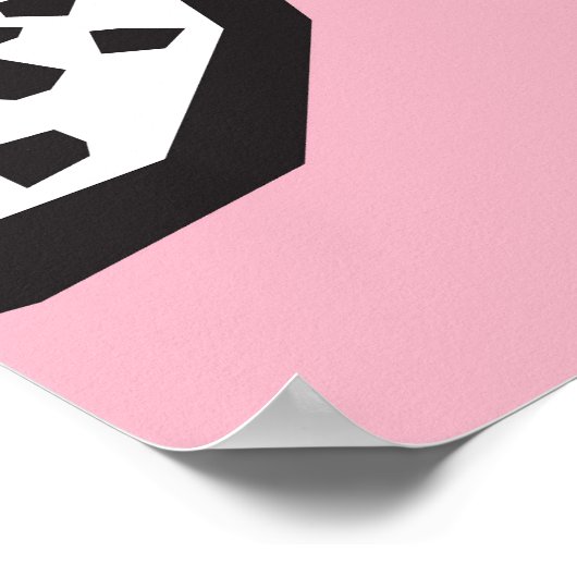 Modern granaatappel: Abstracte naadloze stijl Poster (Hoek)