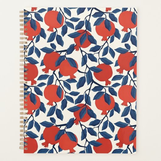 Modern granaatappelpatroon planner (Voorkant)