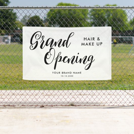 Modern Grand Opening Business Spandoek (Insitu)