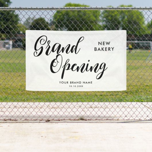 Modern Grand Opening Business Spandoek (Insitu)