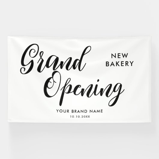 Modern Grand Opening Business Spandoek (Horizontaal)
