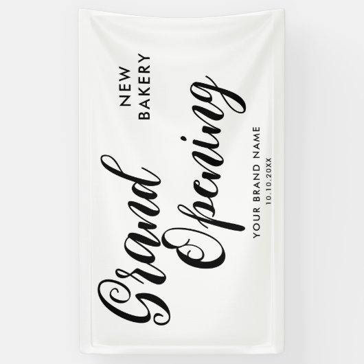 Modern Grand Opening Business Spandoek (Verticaal)