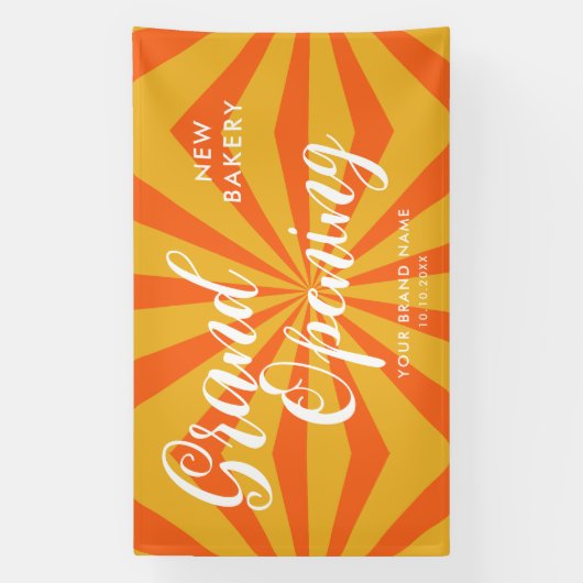 Modern Grand Opening Business Spandoek (Verticaal)