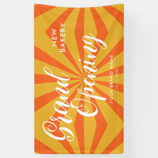 Modern Grand Opening Business Spandoek (Verticaal)